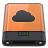 Orange iDisk B Icon 48x48 png